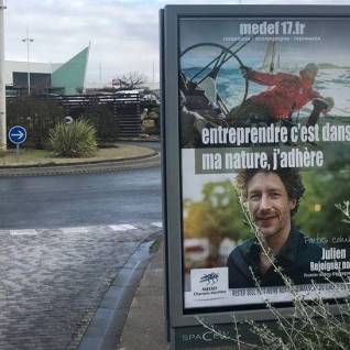 Campagne d'affichage du MEDEF Charente